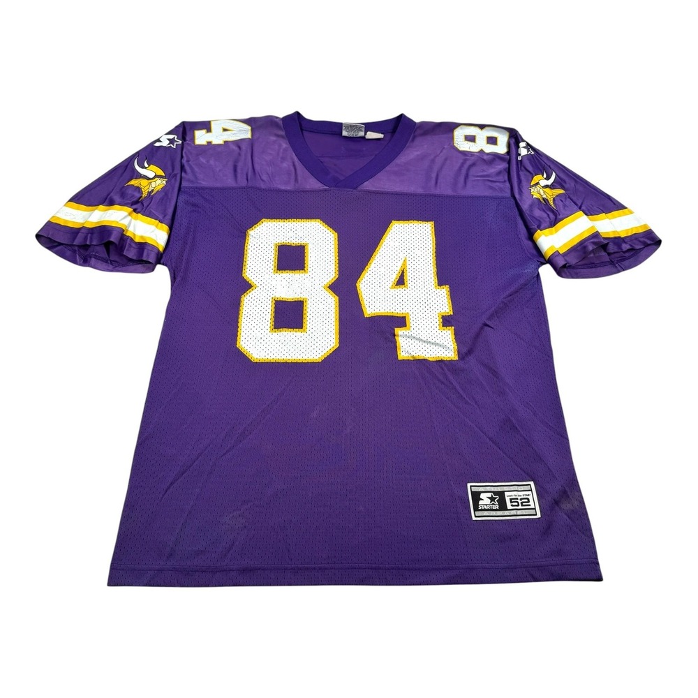 Vintage Minnesota Vikings Football Jersey Mens XL Purple NFL Starter Moss 84 90s